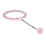 HULA HOP Z WYPUSTKAMI I OBCIĄŻNIKIEM + LICZNIK HMS HHW09 PINK