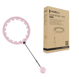 HULA HOP Z WYPUSTKAMI I OBCIĄŻNIKIEM + LICZNIK HMS HHW09 PINK