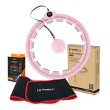 ZESTAW HULA HOP HHW09 PINK Z PIŁKĄ GRAWITACYJNĄ I LICZNIKIEM HMS + PAS BR163