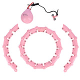 Hula hop HMS HHW11 Plus Size różowe z obciążeniem i regulacją obwodu