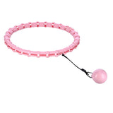 Hula hop HMS HHW11 Plus Size różowe z obciążeniem i regulacją obwodu