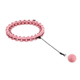 HULA HOP PINK Z WYPUSTKAMI I OBCIĄŻNIKIEM HMS HHW12 PLUS SIZE