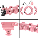HULA HOP PINK Z WYPUSTKAMI I OBCIĄŻNIKIEM HMS HHW12 PLUS SIZE