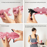 HULA HOP PINK Z WYPUSTKAMI I OBCIĄŻNIKIEM HMS HHW12 PLUS SIZE