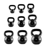 KNV BLACK KETTLEBELL ŻELIWNY POKRYTY WINYLEM HMS