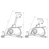 M1844-i ROWER STACJONARNY ELEKTROMAGNETYCZNY HMS PREMIUM