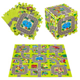 MATA DZIECIĘCA PUZZLE CARS 9 ELEMENTÓW 10MM NILS FUN MD02