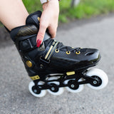 ROLKI REGULOWANE ROZM.34-37 CZARNO/ZŁOTE NILS EXTREME NA20004 OUTLET