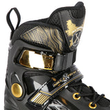 ROLKI REGULOWANE ROZM.34-37 CZARNO/ZŁOTE NILS EXTREME NA20004 OUTLET