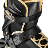 ŁYŻWOROLKI ARMOUR CZARNO ZŁOTE NA22151 NILS EXTREME