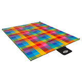 UŻY KOC PIKNIKOWY PLAŻOWY W KRATKĘ XXL 250x200cm NILS CAMP NC2221