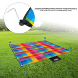 UŻY KOC PIKNIKOWY PLAŻOWY W KRATKĘ XXL 250x200cm NILS CAMP NC2221