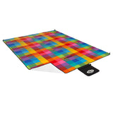 UŻY KOC PIKNIKOWY PLAŻOWY W KRATKĘ XXL 250x200cm NILS CAMP NC2221