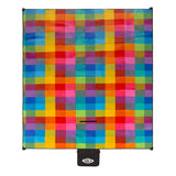 UŻY KOC PIKNIKOWY PLAŻOWY W KRATKĘ XXL 250x200cm NILS CAMP NC2221