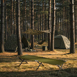 ŁÓŻKO POLOWE SKŁADANE ZIELONE 200 CM NILS CAMP NC2756