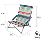 Krzesło turystyczne NILS CAMP NC3035 składane z podłokietnikami