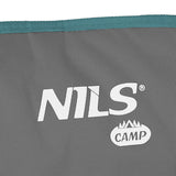 Krzesło turystyczne szaro-zielone NILS CAMP NC3079 składane z uchwytem na kubek
