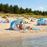 Namiot plażowy samorozkładający z ochroną UV NILS CAMP NC3143 z podłogą