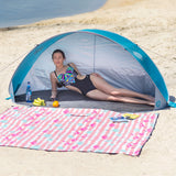 Namiot plażowy samorozkładający z podłogą NILS CAMP NC3174