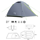 NAMIOT KEMPINGOWY SZARY EXPLORER NC6004 NILS CAMP