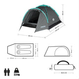 Namiot turystyczny NILS CAMP NC6010 Hiker 2-osobowy szary