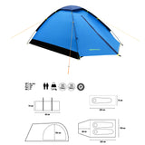 NAMIOT KEMPINGOWY JASNO SZARO-NIEBIESKI NIGHTFALL NILS CAMP NC6033