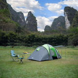 Namiot Turystyczny NILS CAMP NC6431 Highland IV Zielony 4-osobowy 4000 mm Outlet