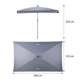 PARASOL OGRODOWY 200 CM NILS NC7826