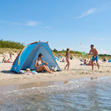 NAMIOT PLAŻOWY SKŁADANY NIEBIESKI OCHRONA UV 260x120x120 CM NC8030 NILS CAMP