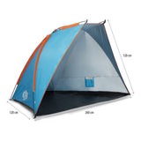 NAMIOT PLAŻOWY SKŁADANY NIEBIESKI OCHRONA UV 260x120x120 CM NC8030 NILS CAMP
