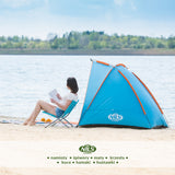 NAMIOT PLAŻOWY SKŁADANY NIEBIESKI OCHRONA UV 260x120x120 CM NC8030 NILS CAMP