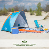NAMIOT PLAŻOWY SKŁADANY NIEBIESKI OCHRONA UV 260x120x120 CM NC8030 NILS CAMP