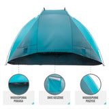 NAMIOT PLAŻOWY SKŁADANY OCHRONA UV 260x120x120CM TURKUSOWY NILS CAMP NC8030