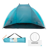 NAMIOT PLAŻOWY SKŁADANY OCHRONA UV 260x120x120CM TURKUSOWY NILS CAMP NC8030