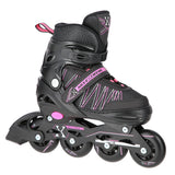 ŁYŻWOROLKI Z WYM. PŁ. HOKEJOWĄ NILS EXTREME NH11912 A 2w1 BLACK/PINK