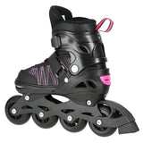 ŁYŻWOROLKI Z WYM. PŁ. HOKEJOWĄ NILS EXTREME NH11912 A 2w1 BLACK/PINK