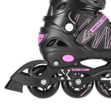 ŁYŻWOROLKI Z WYM. PŁ. HOKEJOWĄ NILS EXTREME NH11912 A 2w1 BLACK/PINK