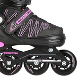ŁYŻWOROLKI Z WYM. PŁ. HOKEJOWĄ NILS EXTREME NH11912 A 2w1 BLACK/PINK