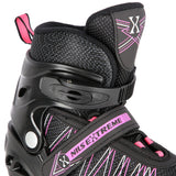 ŁYŻWOROLKI Z WYM. PŁ. HOKEJOWĄ NILS EXTREME NH11912 A 2w1 BLACK/PINK