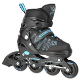ŁYŻWOROLKI Z WYM. PŁ. HOKEJOWĄ NILS EXTREME NH11912 A 2w1 BLACK/BLUE