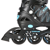 ŁYŻWOROLKI Z WYM. PŁ. HOKEJOWĄ NILS EXTREME NH11912 A 2w1 BLACK/BLUE