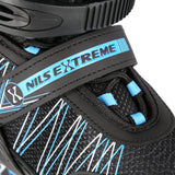 ŁYŻWOROLKI Z WYM. PŁ. HOKEJOWĄ NILS EXTREME NH11912 A 2w1 BLACK/BLUE