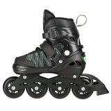 ŁYŻWOROLKI Z WYM. PŁ. HOKEJOWĄ NILS EXTREME NH11912 A 2w1 BLACK/GREEN
