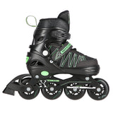 ŁYŻWOROLKI Z WYM. PŁ. HOKEJOWĄ NILS EXTREME NH11912 A 2w1 BLACK/GREEN