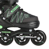 ŁYŻWOROLKI Z WYM. PŁ. HOKEJOWĄ NILS EXTREME NH11912 A 2w1 BLACK/GREEN