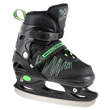 ŁYŻWOROLKI Z WYM. PŁ. HOKEJOWĄ NILS EXTREME NH11912 A 2w1 BLACK/GREEN