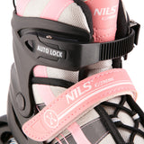 ŁYŻWOROLKI NILS EXTREME NH18366A 2w1 RÓŻOWO-BIAŁE