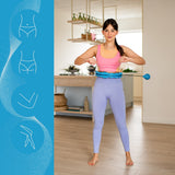 ZESTAW HULA HOP OHA01 BLUE Z WYPUSTKAMI I OBCIĄŻNIKIEM ONE FITNESS + PAS BR125