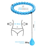 ZESTAW HULA HOP OHA01 BLUE Z WYPUSTKAMI I OBCIĄŻNIKIEM ONE FITNESS + PAS BR125
