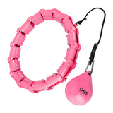 ZESTAW HULA HOP OHA02 PINK Z WYPUSTKAMI I OBCIĄŻNIKIEM ONE FITNESS + PAS BR125